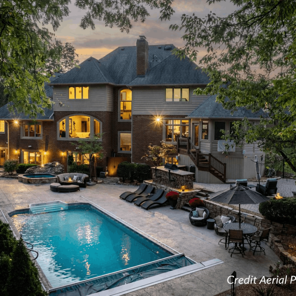 Giest Indiana Pool Deck Remodel with Liner and Cover Credit Aerial Photography